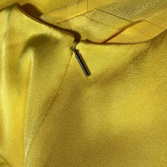 Jason Wu Dress Womens 6 Yellow Lemon Sleeveless‎ Maxi Fit Flare Formal Elegant - Picture 15 of 16